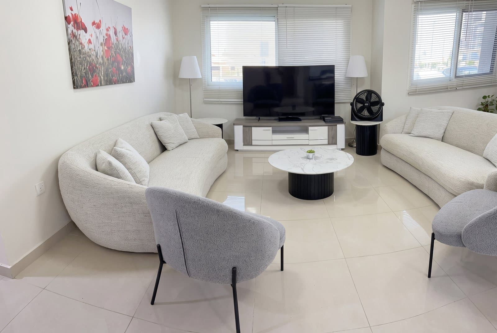Enhanced listing photo of a Dubai living room
